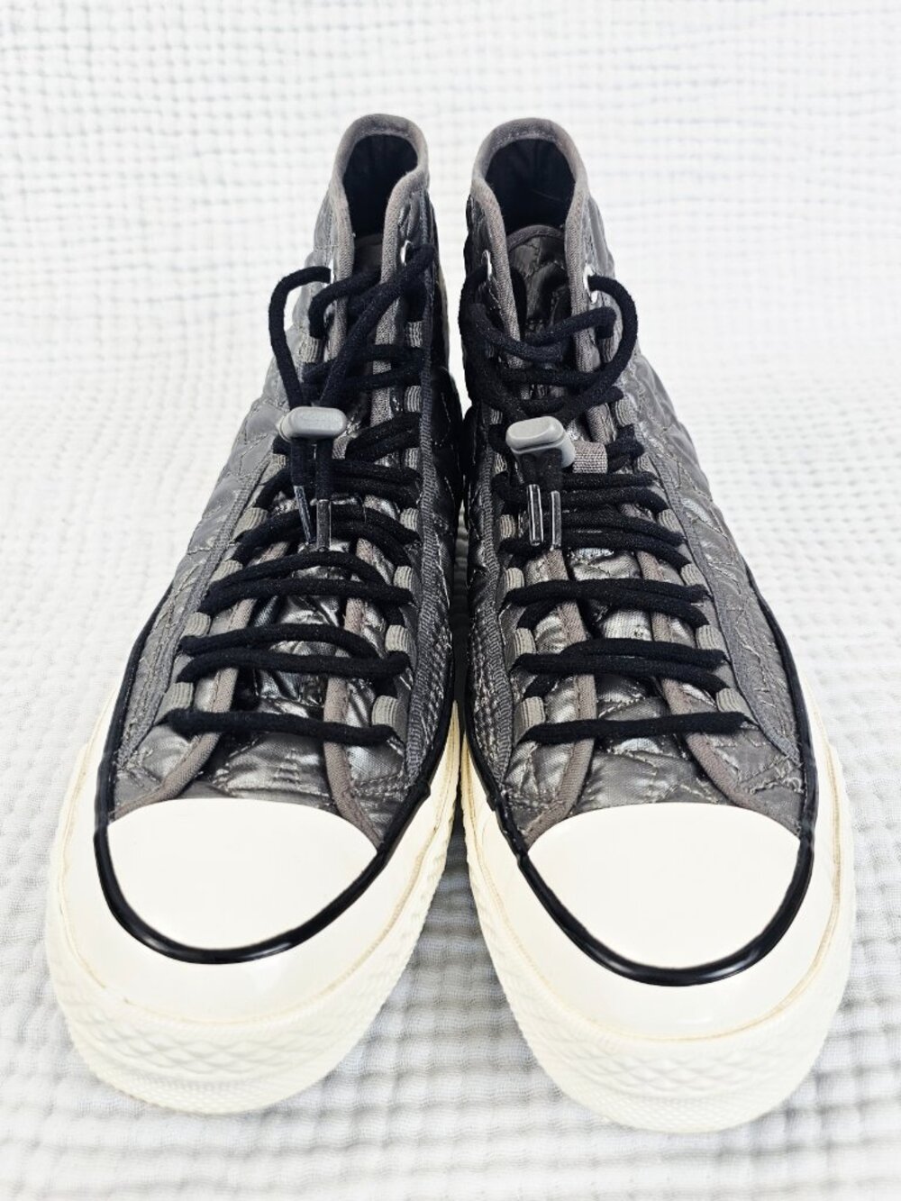Converse Chuck 70 High Top - Quilted Gunmetal Star Stitch - Women's 8.5 - Picture 7 of 7